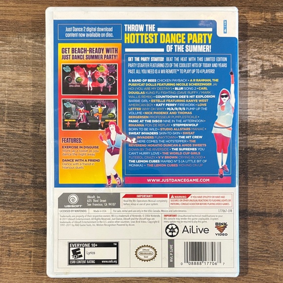 Just Dance Summer Party Wii Game Limited Edition - Picture 4 of 4